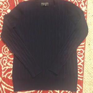 Navy blue mini cabled Banana Republic crew neck